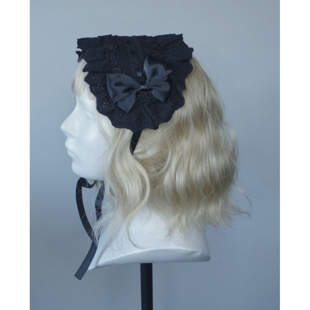 Battycat - Cotton ladder Tiara - Schwarz